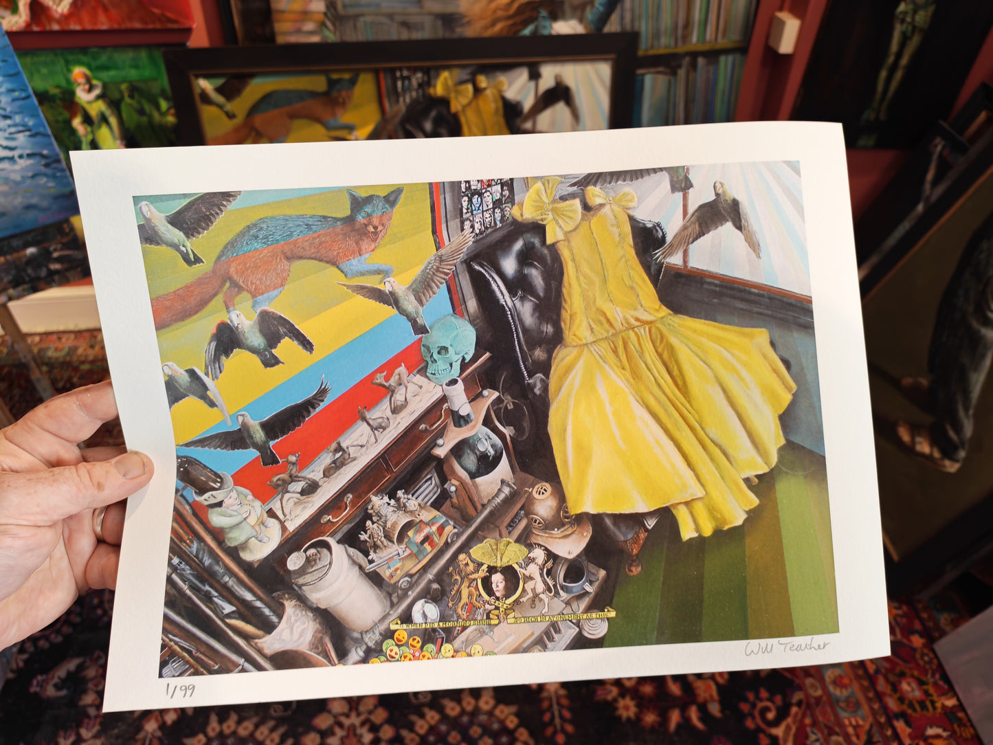 Time Capsule, medium size limited edition print by Will Teather, British artist