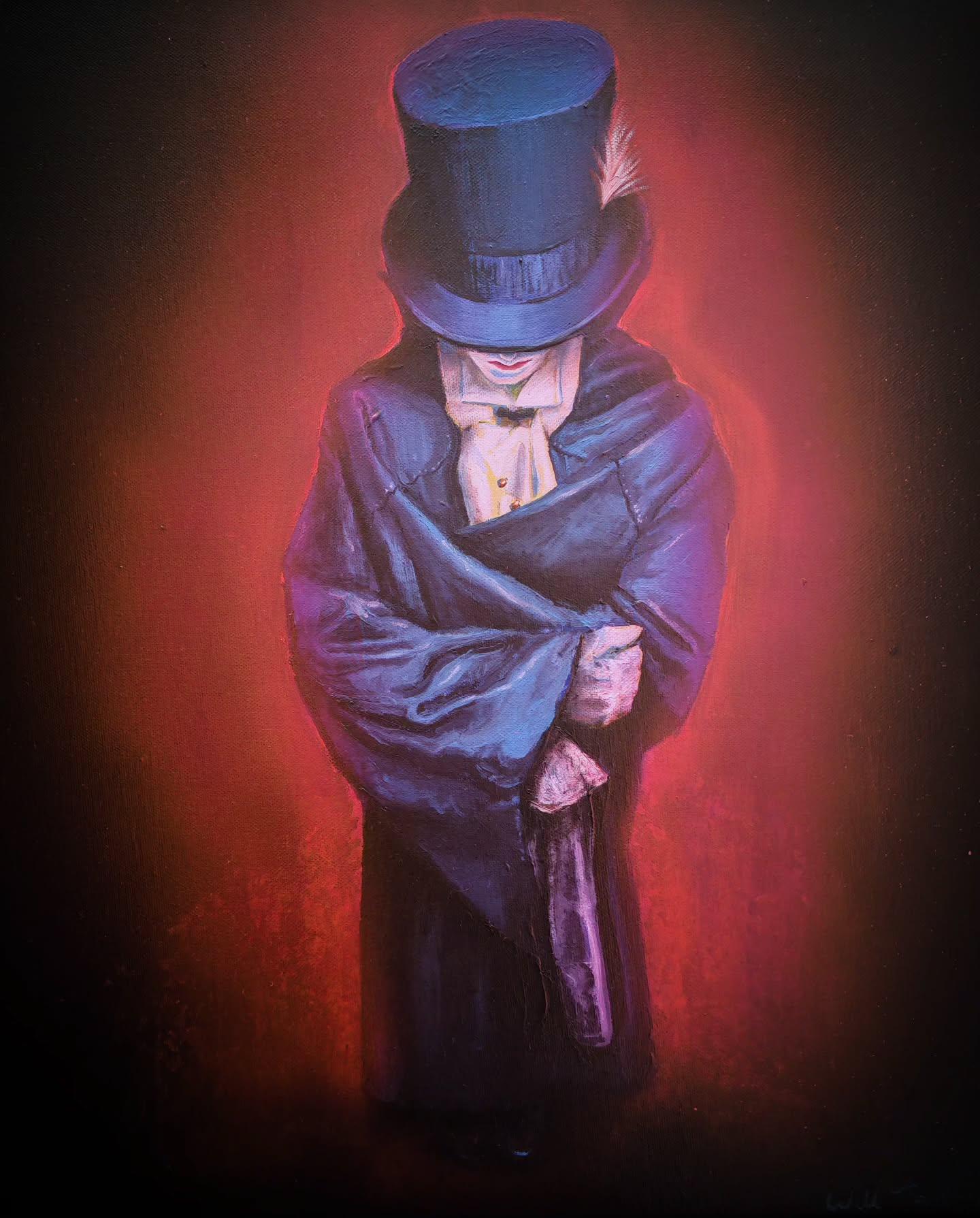 The Visitor, a painting by Will Teather, 56 x 45.5cm