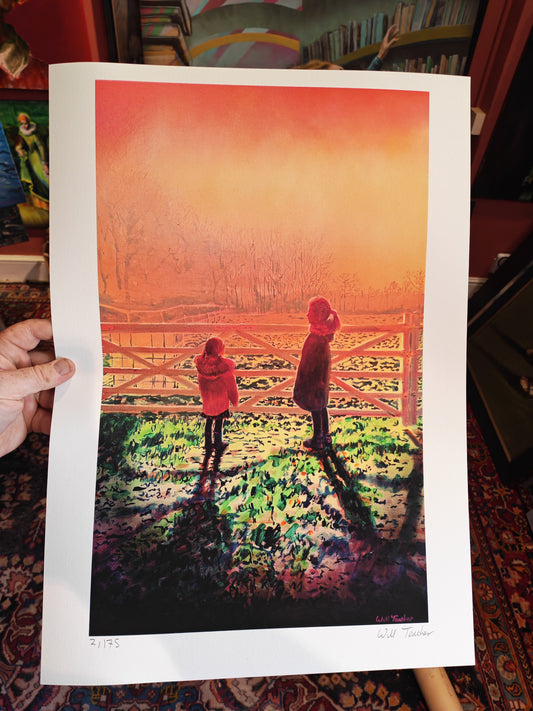 Outside the Fishing Lake- Large limited edition contemporary art print by Will Teather