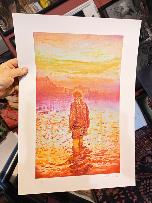 "The Harbour" 2nd edition - Large limited edition contemporary art print by Will Teather