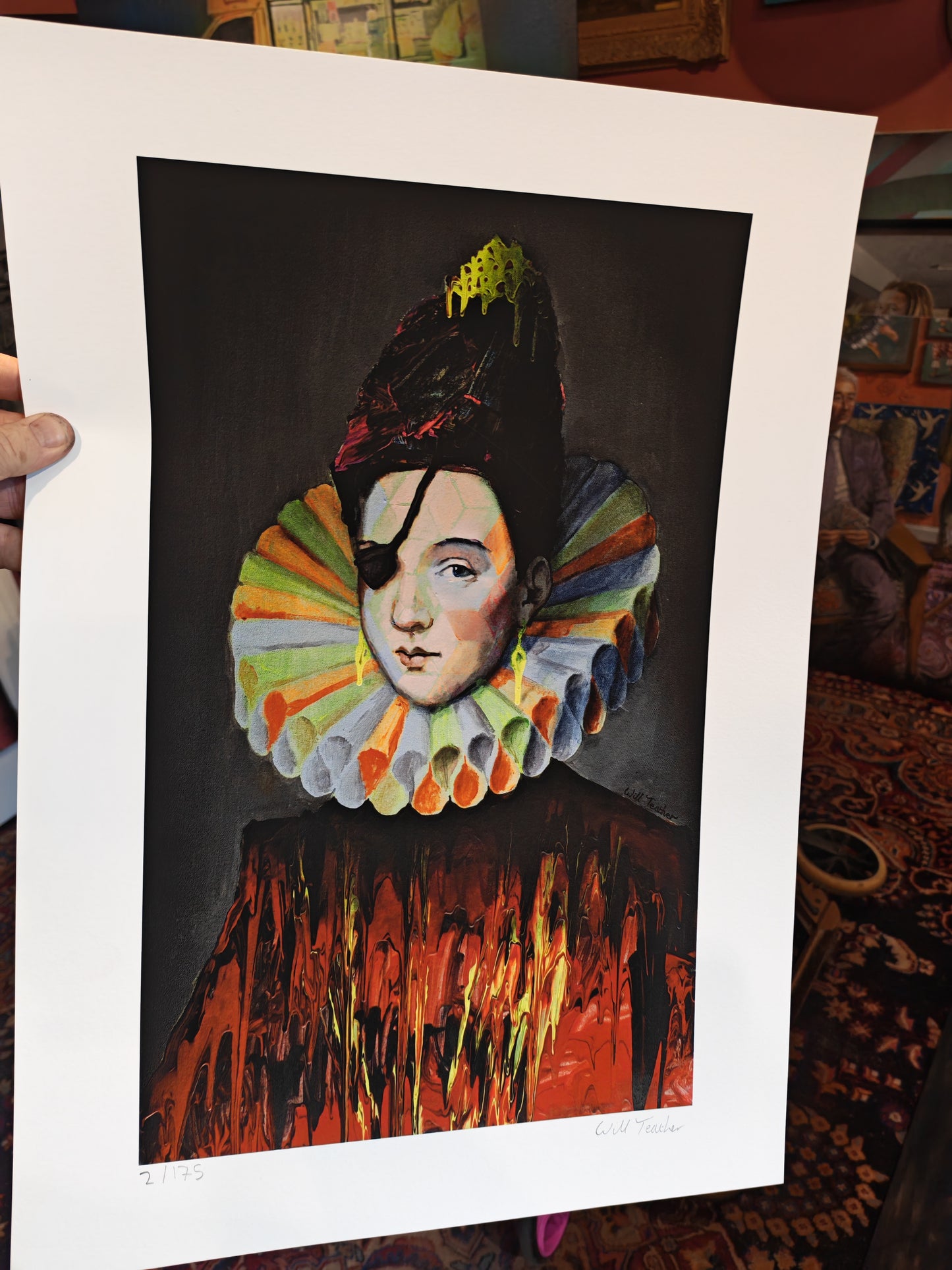 Princess of Eboli - Large limited edition contemporary art print by Will Teather