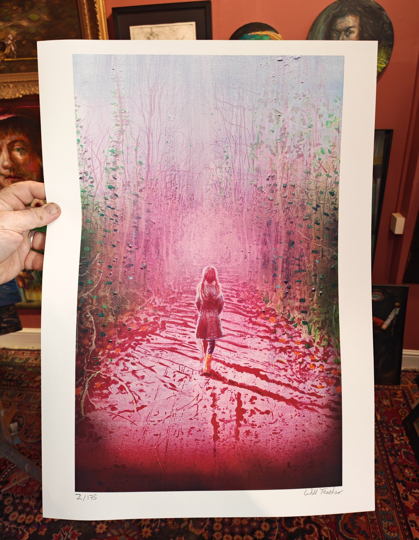 The Path Less Travelled- Large limited edition contemporary art print by Will Teather