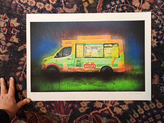 Ice cream- Large limited edition contemporary art print by Will Teather