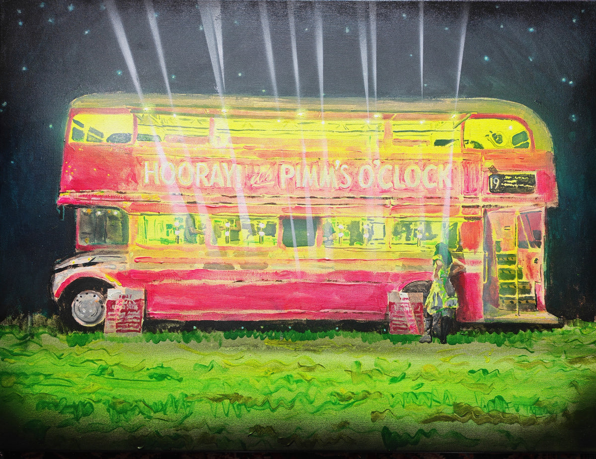 Pimm's O'Clock - Oil and acrylic on canvas- 60 x 80cm - Will Teather