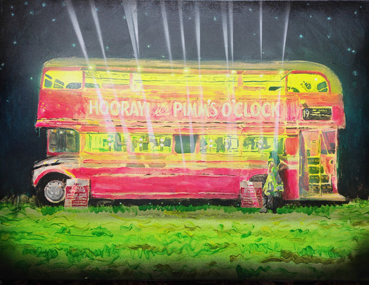 Pimm's O'Clock - Oil and acrylic on canvas- 60 x 80cm - Will Teather