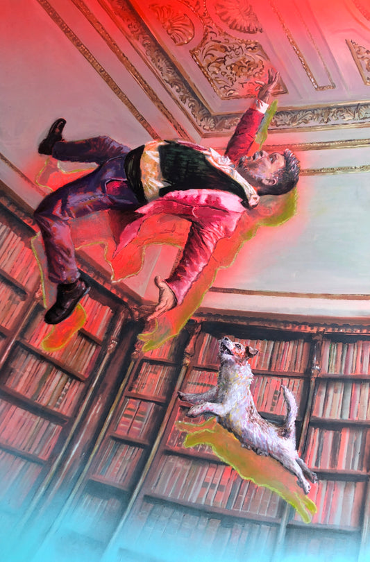 Race for space, an original painting by Will Teather